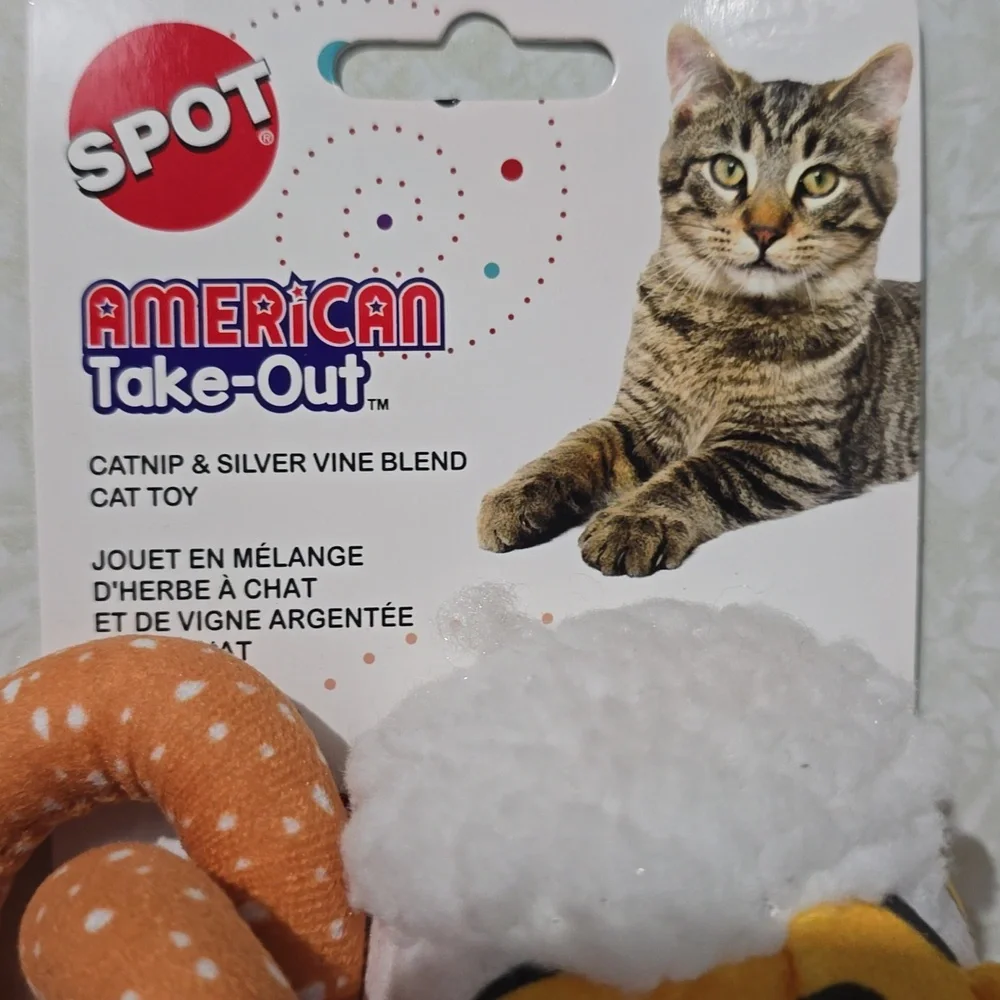 Cat Toys American Take-Out‎ NWT Pretzel and Beer Spot Brand